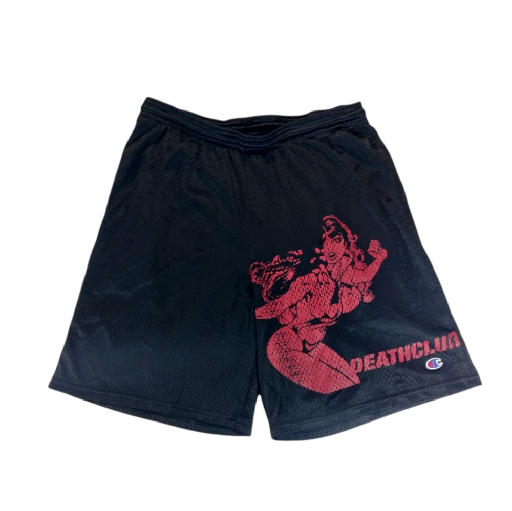 Limited Release Deathclub Black/Red Mega Print  Champion shirts - Size Medium
